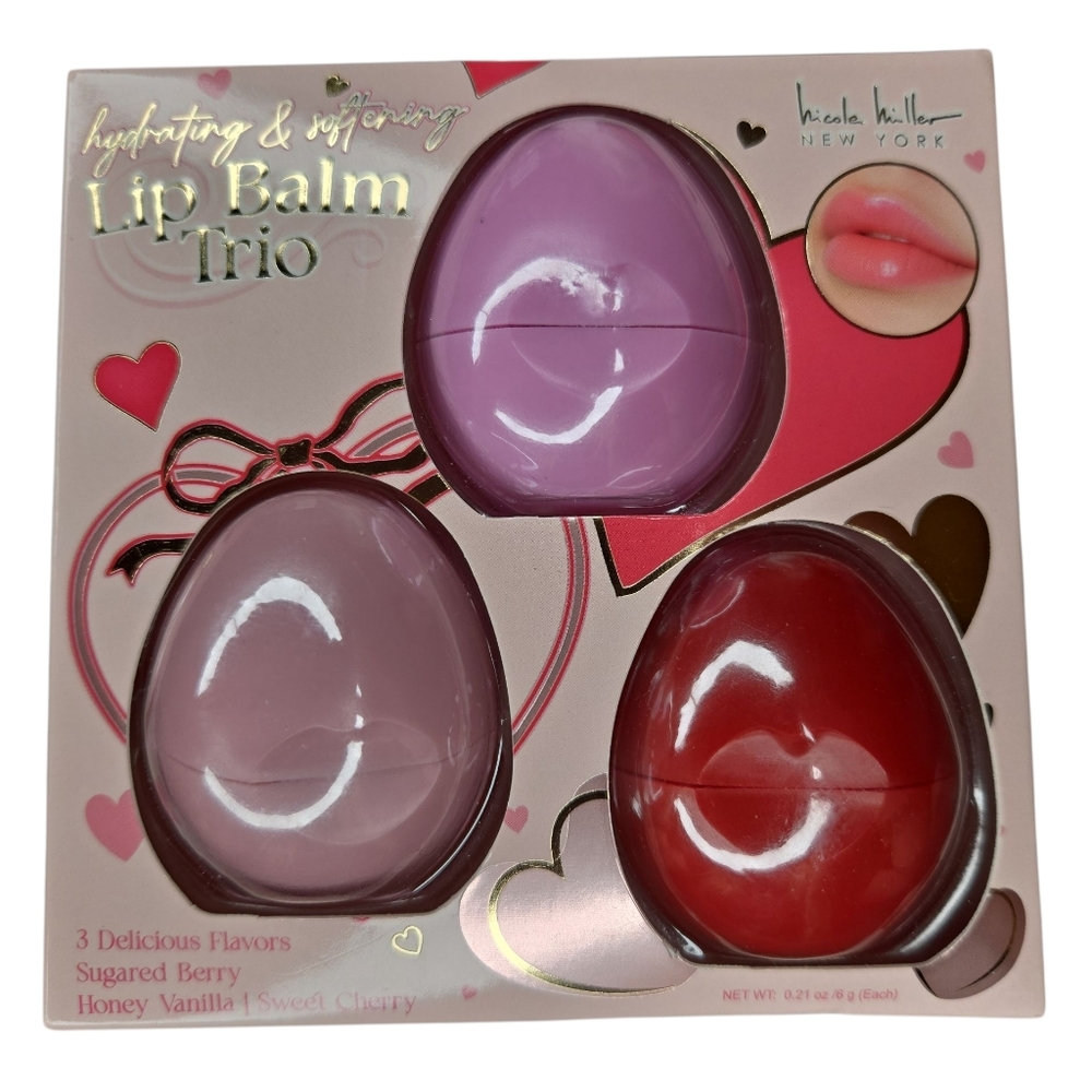 Nicole Miller Lip Balm Set